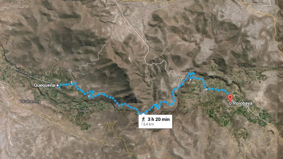 camino quequeña polobaya